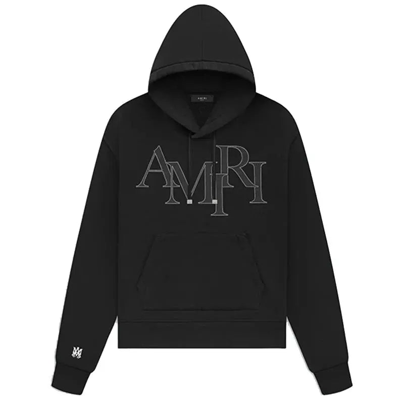 AMIRI Staggered Logo Hoodie USA Jackets
