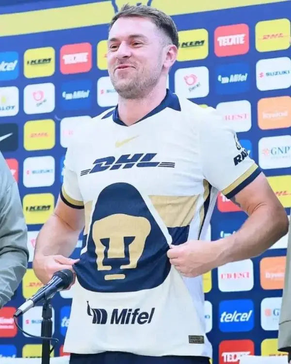 Aaron Ramsey Pumas UNAM 2025 Shirt USA Jackets