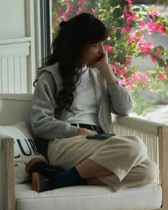 Am I OK? Dakota Johnson Grey Hoodie USA Jackets