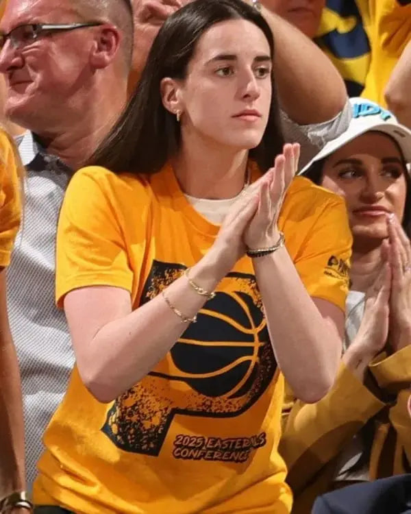 Caitlin Clark 2025 Eastern Conference Finals Shirt USA Jackets