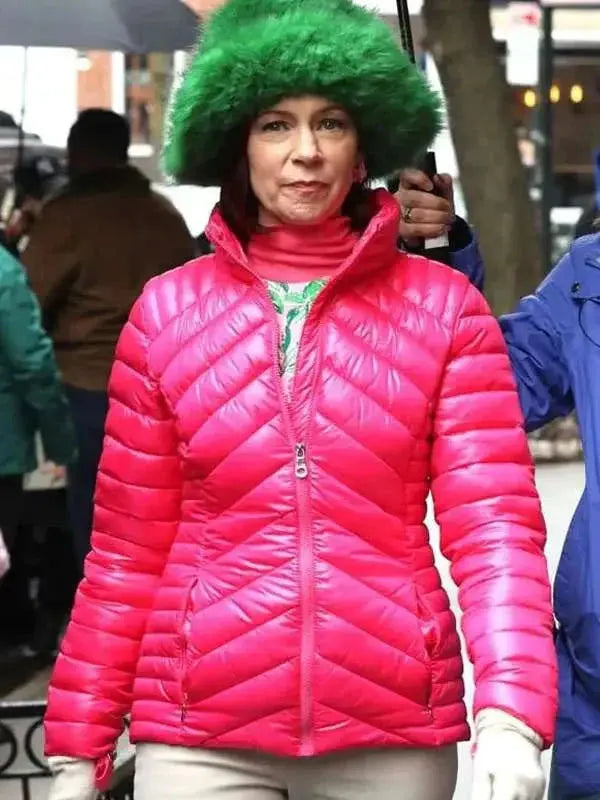 Carrie Preston Elsbeth S02 Pink Puffer Jacket USA Jackets