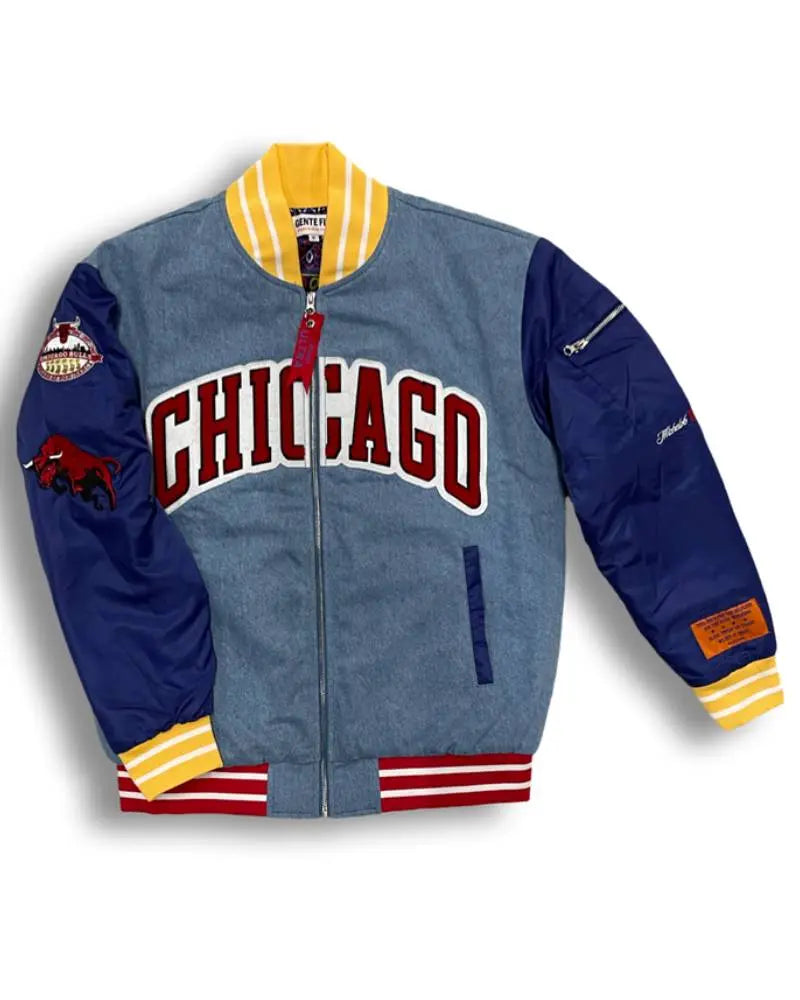 Chicago Bulls Collab Bomber 2024 USA Jackets