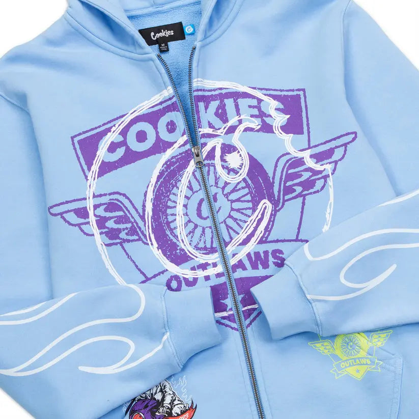 Cookies Outlaws Full Zip Pullover Hoodie USA Jackets