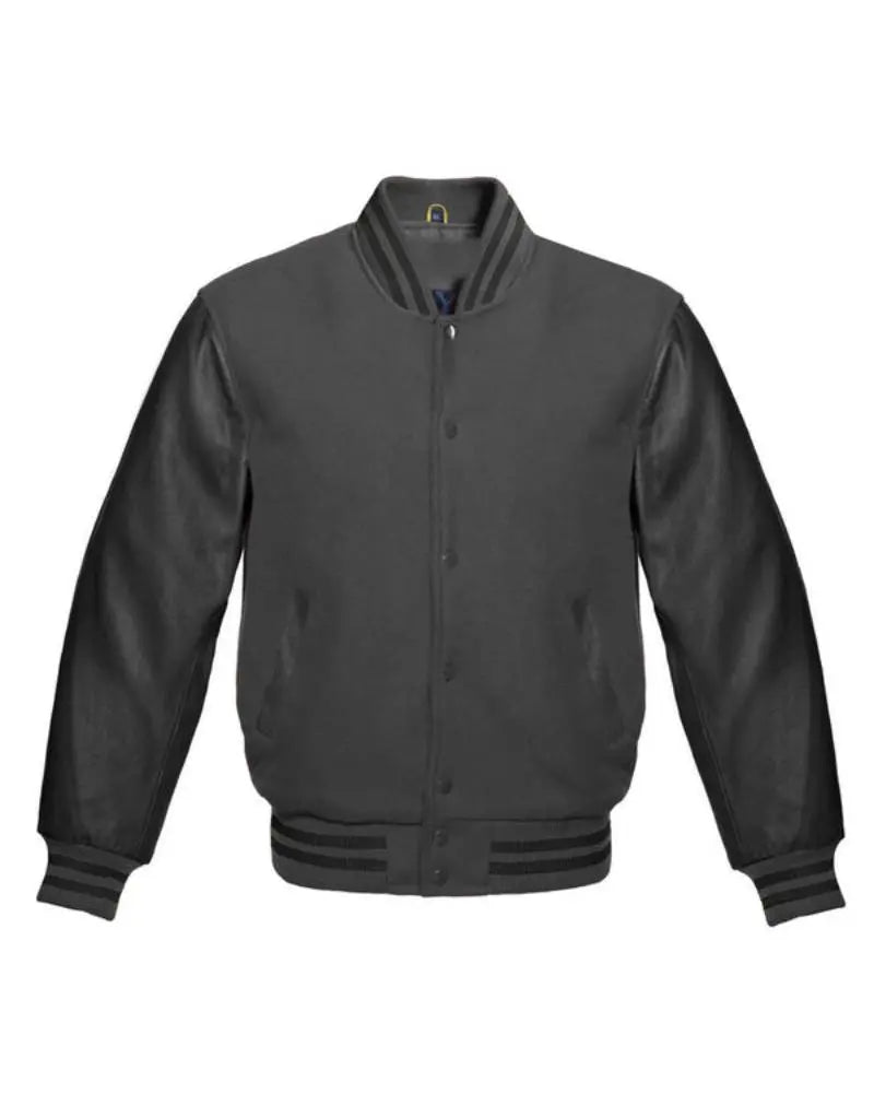 Dark Grey Varsity Jacket USA Jackets