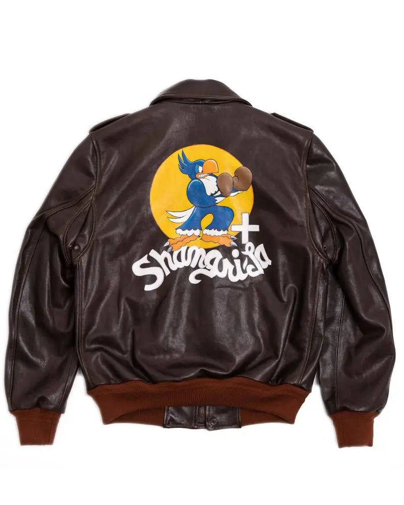“Don Gentile” A-2 Hand Painted Testa di Moro Flight Jacket USA Jackets