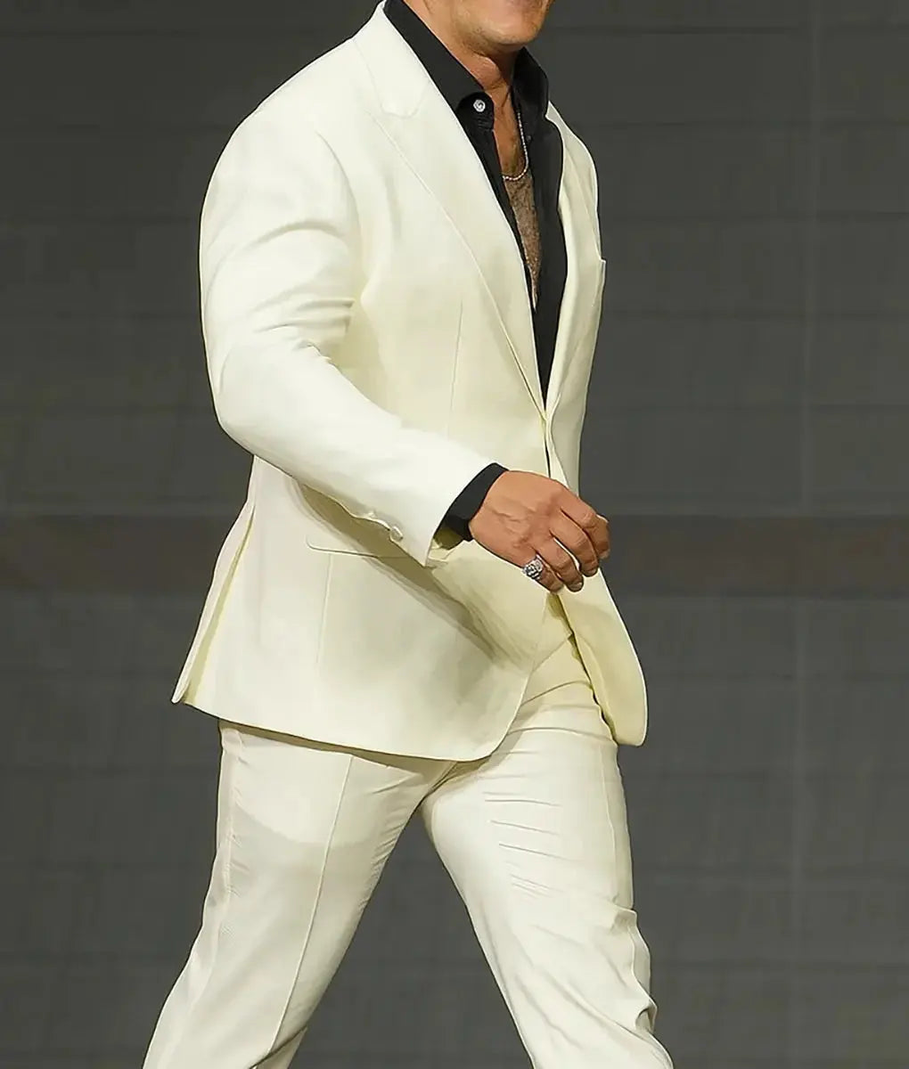 Dwayne Johnson Off White Blazer USA Jackets