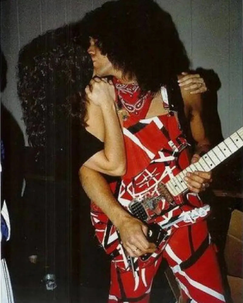 Eddie Van Halen Red and Black Jumpsuit USA Jackets