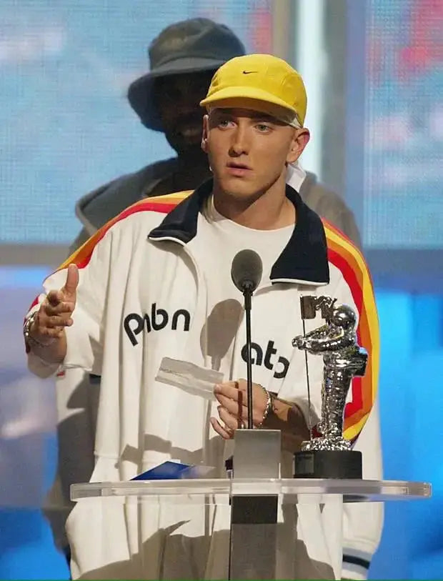 Eminem PnB Nation White Wool Jacket USA Jackets