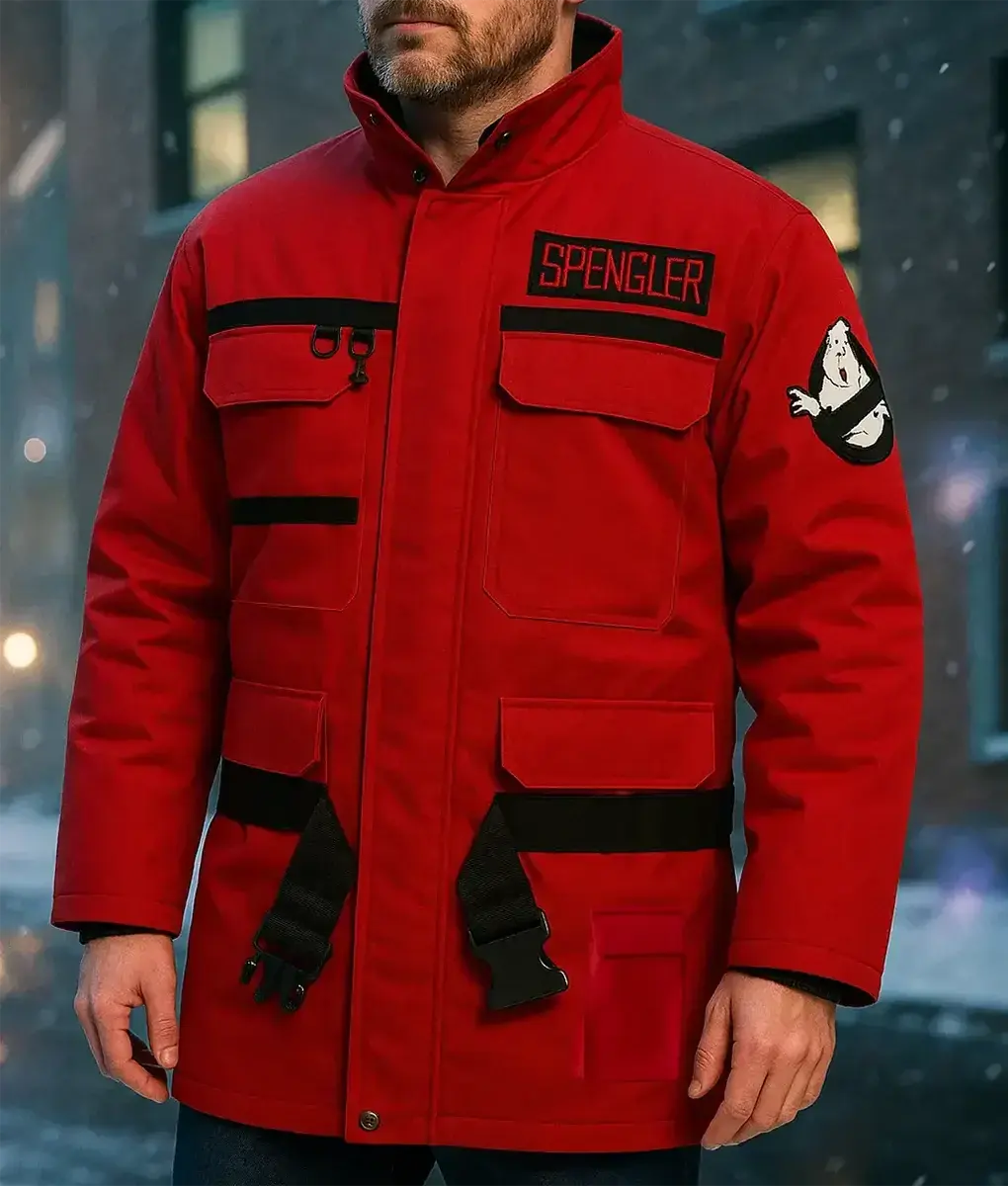Ghostbusters Frozen Empire Paul Rudd Red Jacket USA Jackets