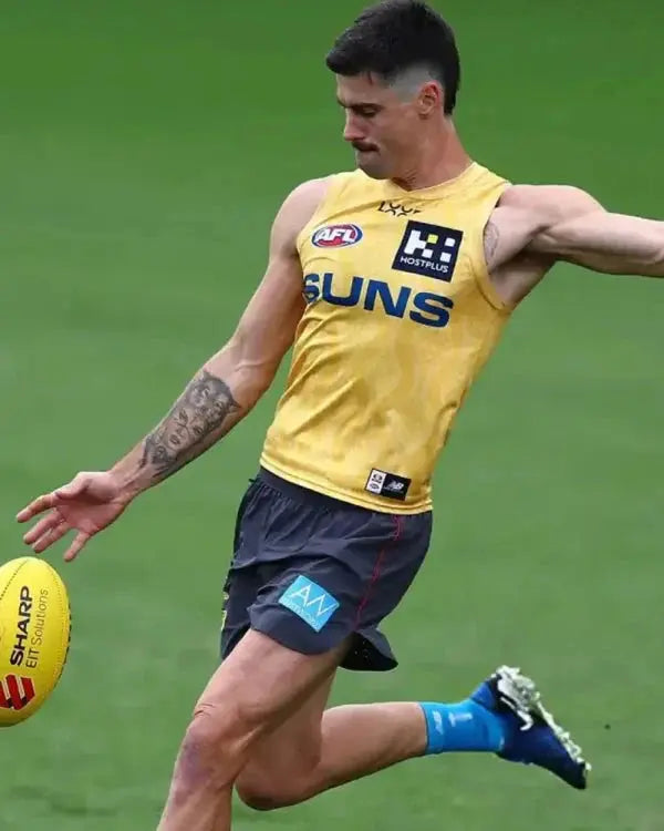 Gold Coast Suns AFL Training Session Yellow Jersey USA Jackets