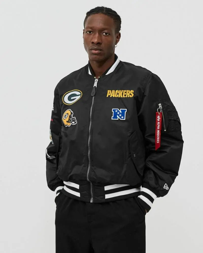 Green Bay Packers Alpha Industries MA-1 Bomber Jacket USA Jackets