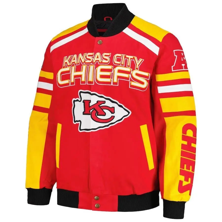 Kansas City Chiefs G-III Sports Red Power Forward Racing Jacket USA Jackets