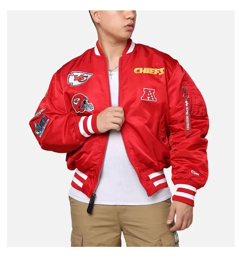 Kansas City Chiefs MA-1 Bomber Jacket USA Jackets