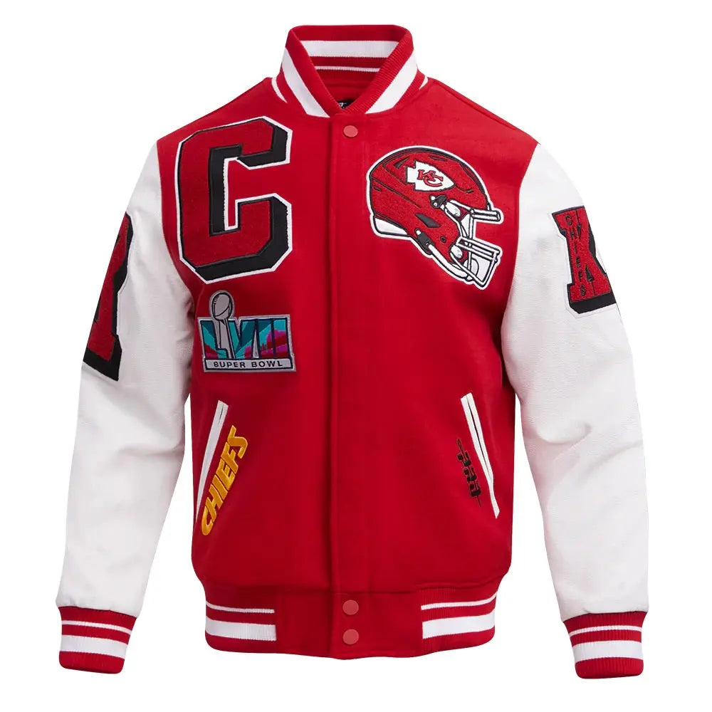 Kansas City Chiefs Mashup Wool Varsity Jacket USA Jackets