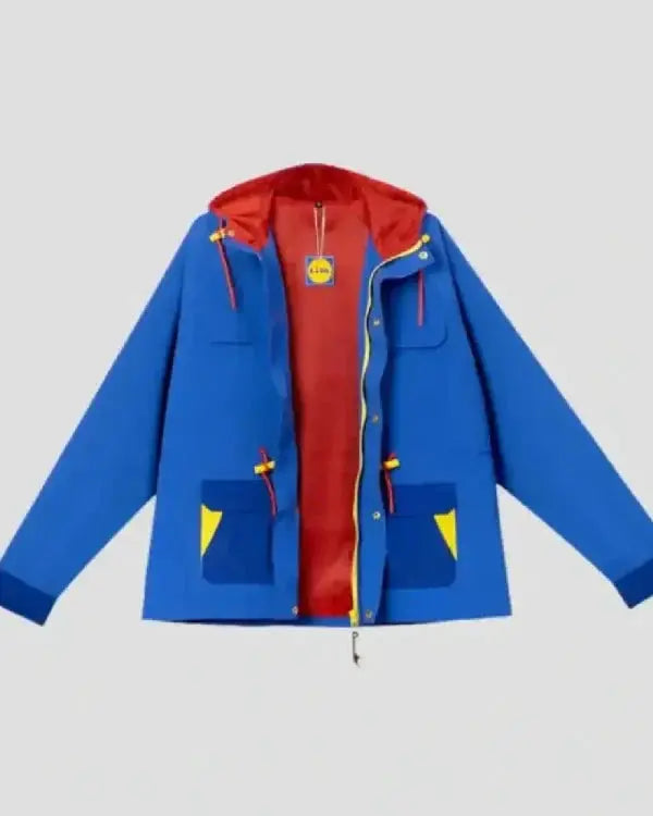 Lidl by Lidl Blue Hooded Parka Jacket USA Jackets