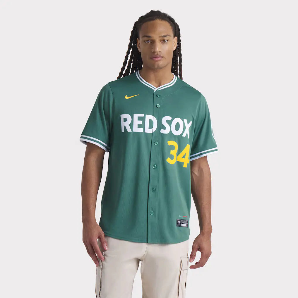 Men’s Boston Red Sox David Ortiz Nike Green 2025 Jersey USA Jackets