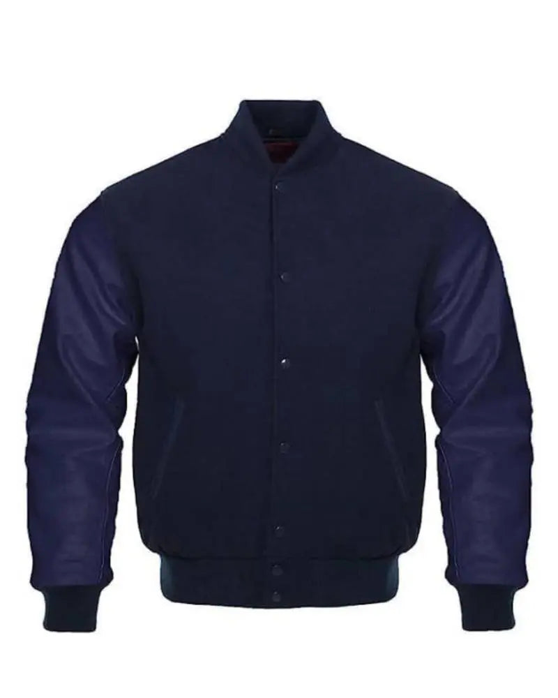 Navy Blue Varsity Jacket USA Jackets