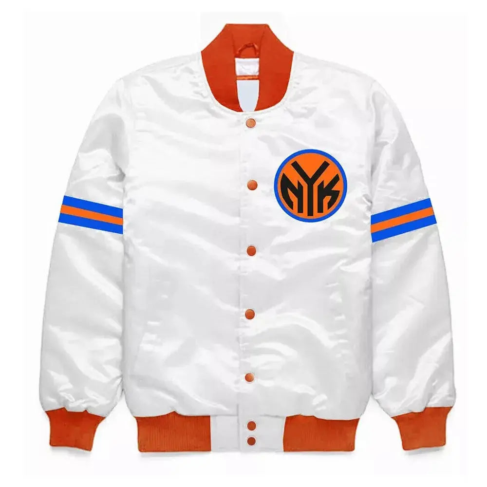 New York Knicks Striped Bomber Jacket USA Jackets