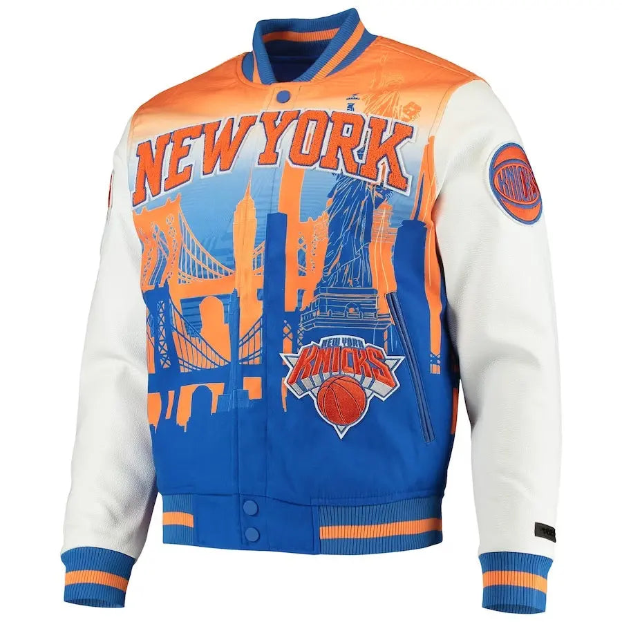 New York Knicks White Finals Champions Varsity Full-zip Jacket USA Jackets