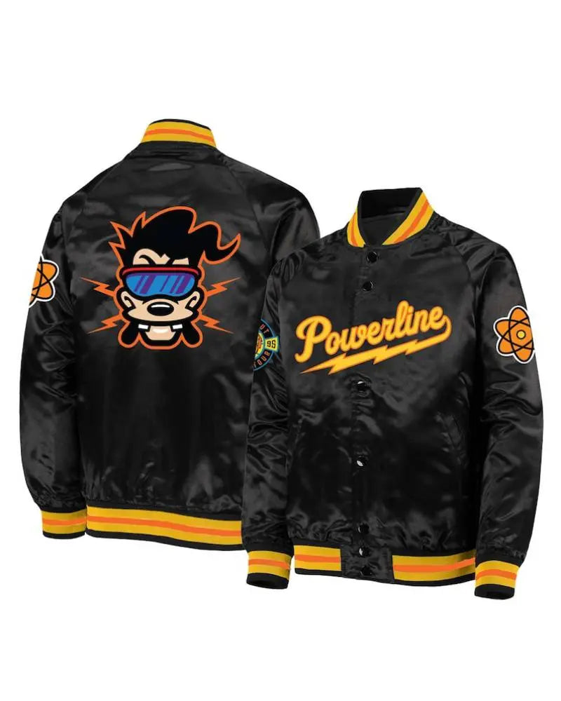 Powerline Satin Varsity Jacket USA Jackets