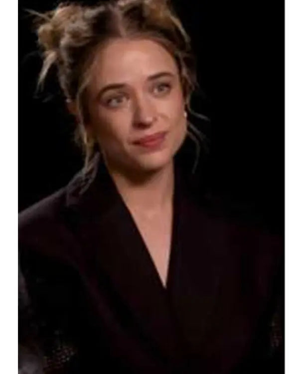 Press Junket 2025 Raechelle Banno Black Hourglass Blazer USA Jackets