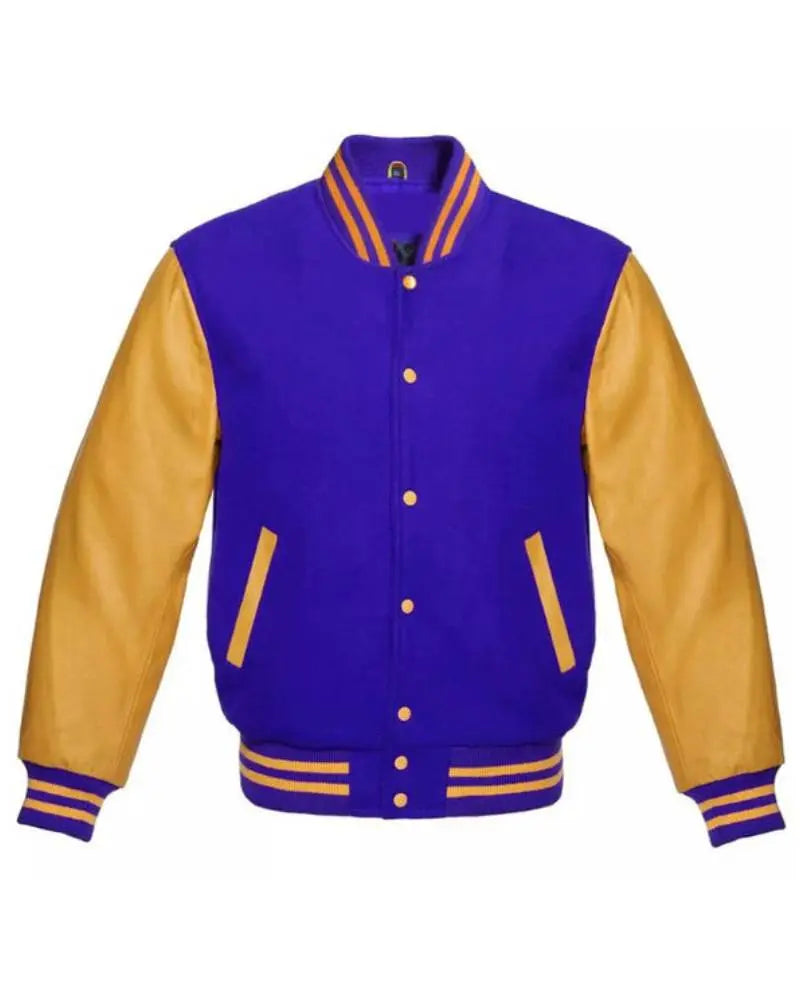 Royal Blue And Gold Varsity Jacket USA Jackets