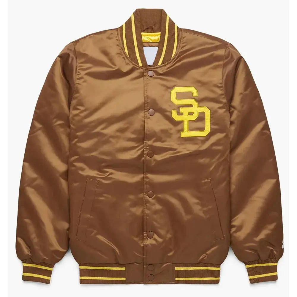 San Diego Padres Brown Bomber Jacket USA Jackets