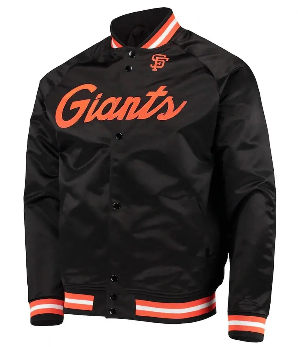 San Francisco Giants Full-Snap Satin Jacket USA Jackets