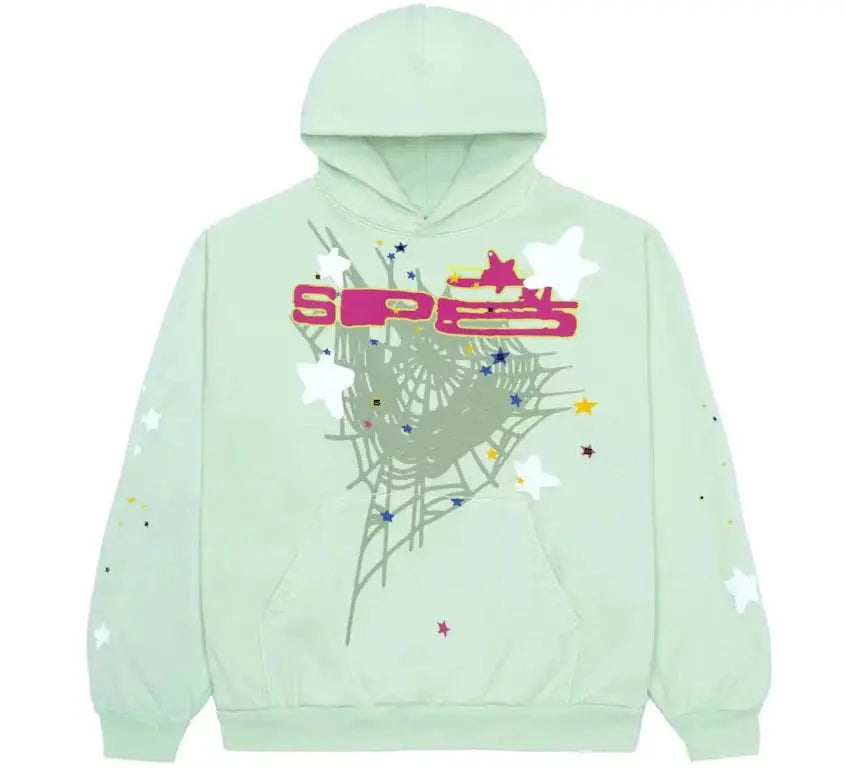 Sp5der SP5 Mint Hoodie USA Jackets
