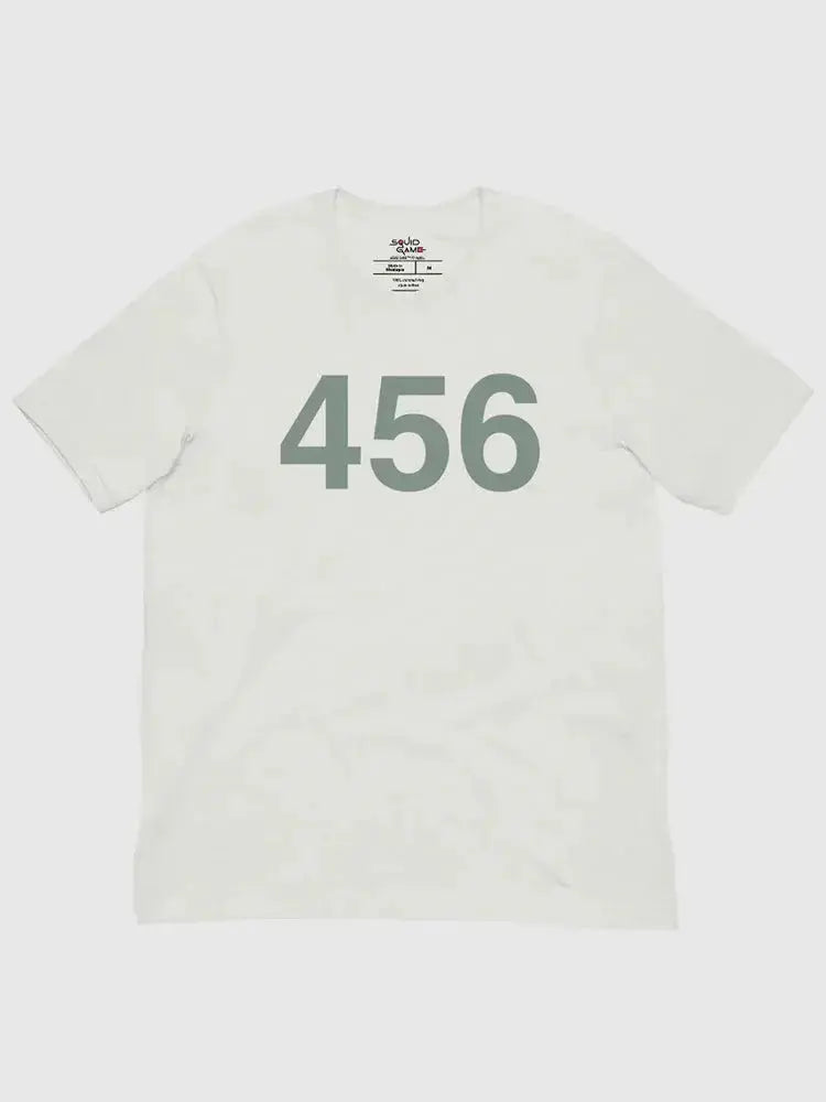 Squid Game Player 456 White T-Shirt USA Jackets