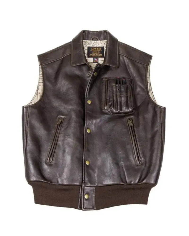 Stearman Leather Vest USA Jackets