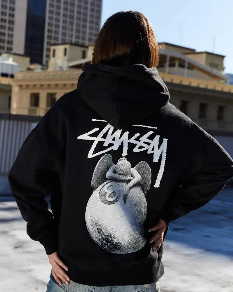 Stussy Angel Oversized Hoodie USA Jackets