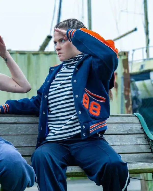 Such Brave Girls S02 Lizzie Davidson Blue Varsity Jacket USA Jackets