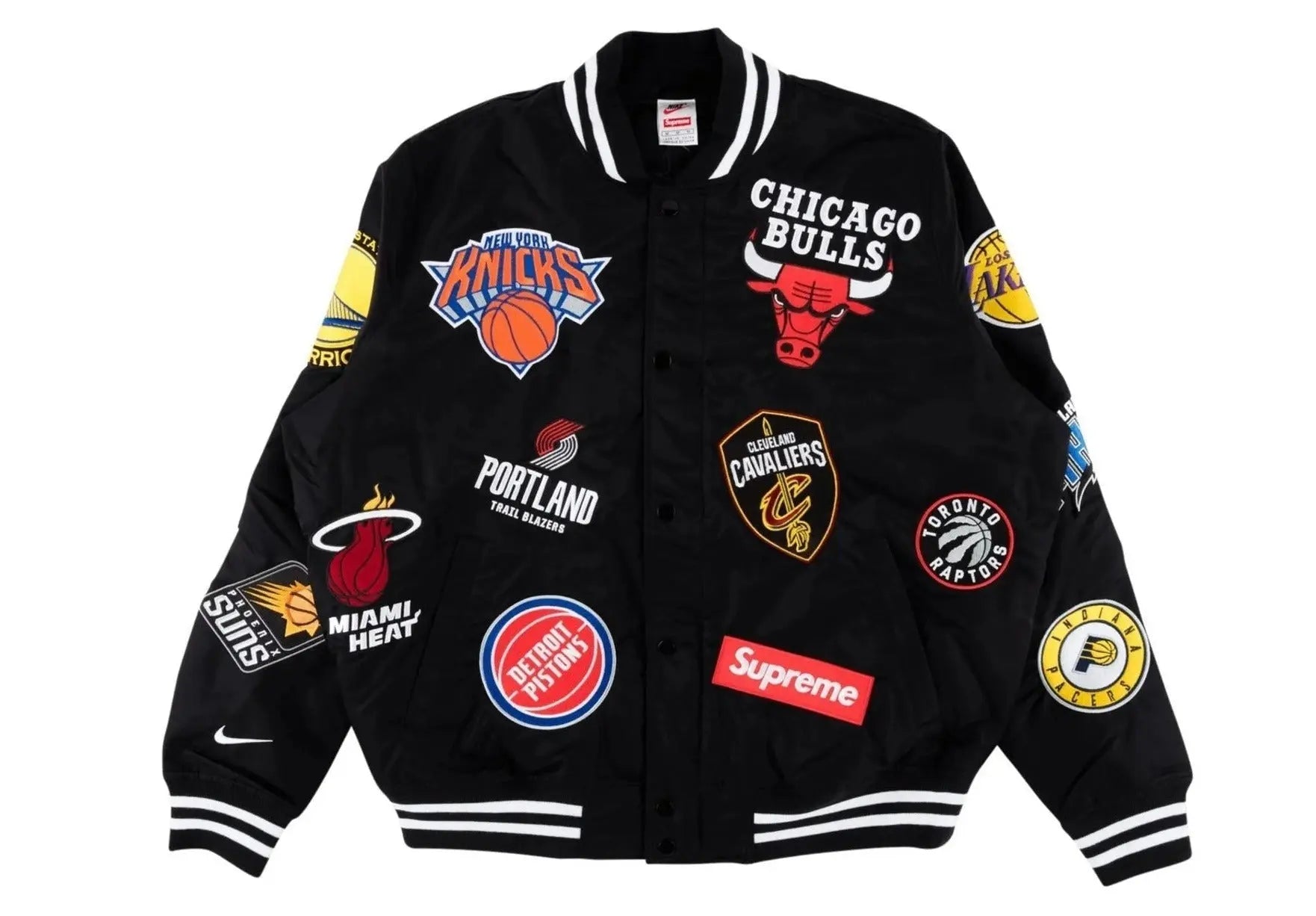 Supreme X Nike NBA Teams Logo Varsity Jacket USA Jackets