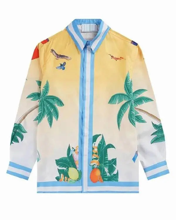 TOUT POUR LA LUMIÈRE Abdellah Boujalal Print Shirt USA Jackets
