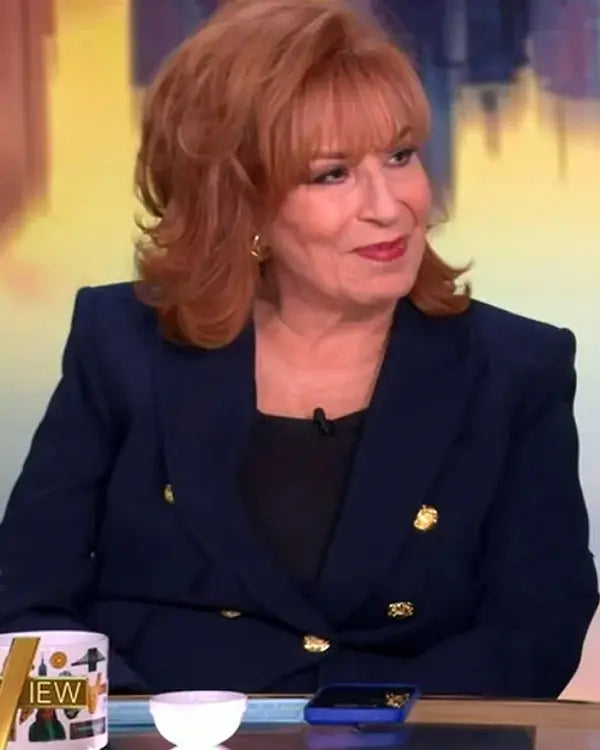The View 2025 Joy Behar Blue Double Breasted Blazer USA Jackets