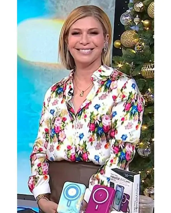 Today Jill Martin Floral Shirt USA Jackets