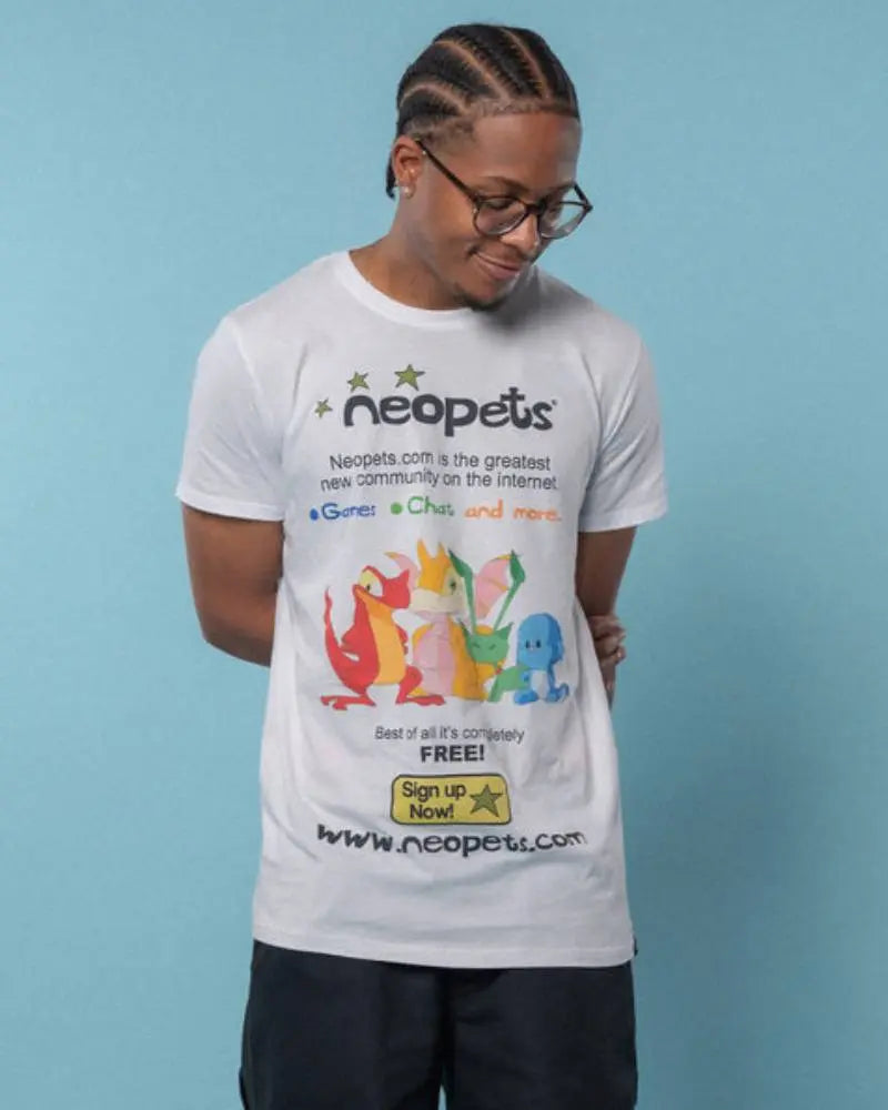 Vintage Neopets Splash Page T-Shirt USA Jackets