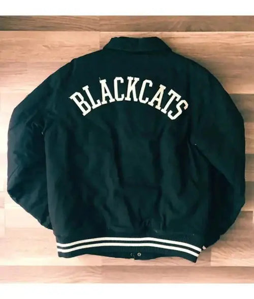 10 Deep Black Cats Jacket USA Jackets