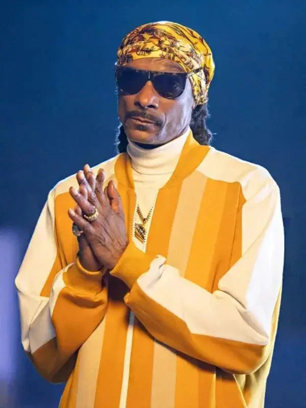 2023 MNF Snoop Dogg Yellow Tracksuit USA Jackets