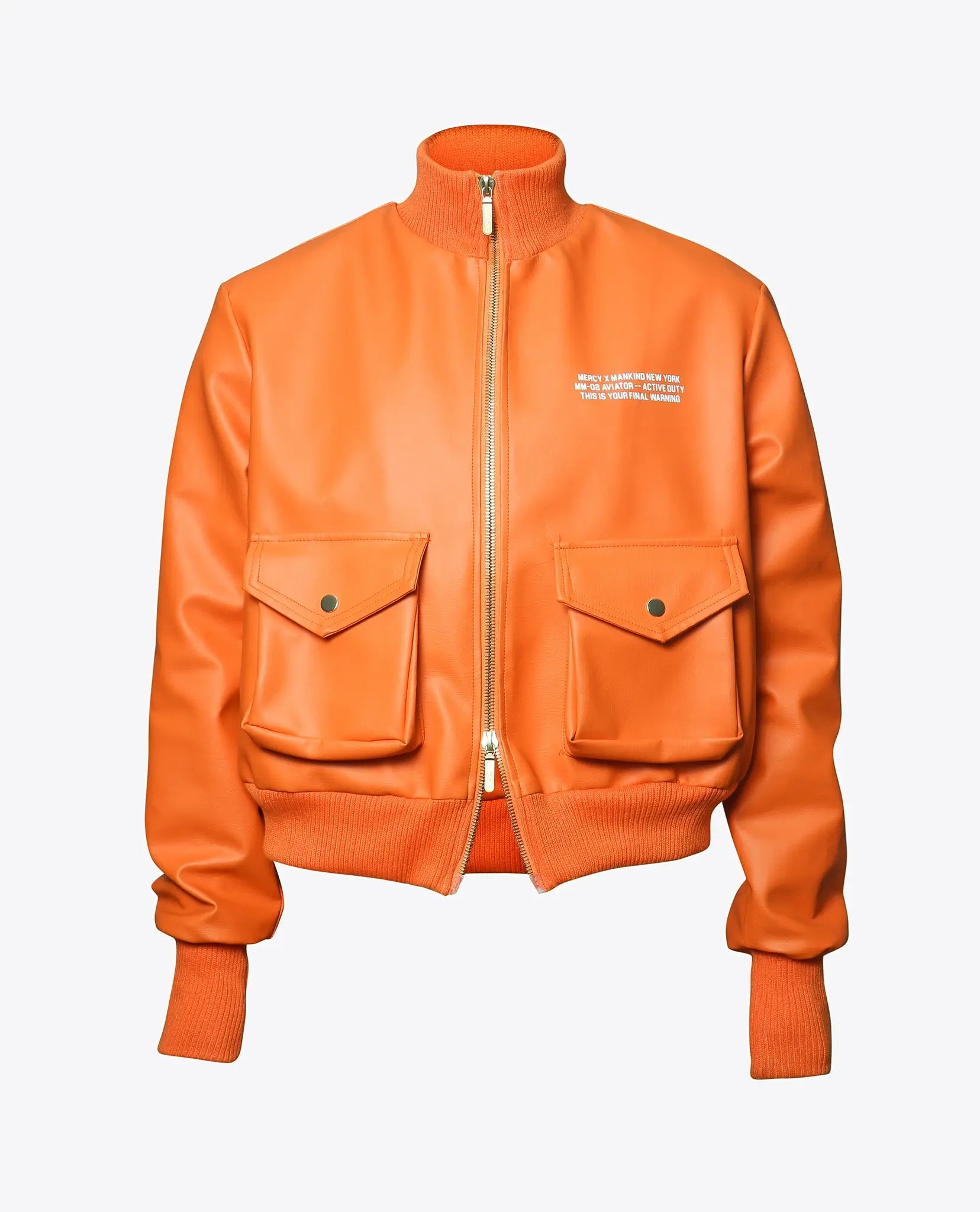 Juice Wrld Or­ange Avi­a­tor Jack­et USA Jackets