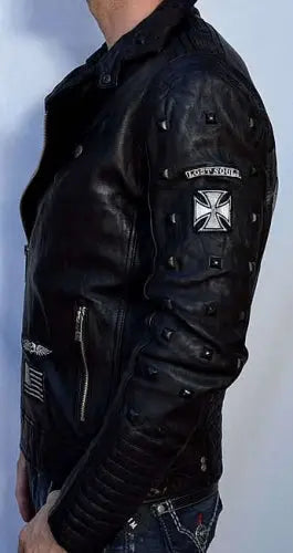 КОЖАНАЯ КУРТКА AFFLICTION AMERICAN REBORN JACKET USA Jackets