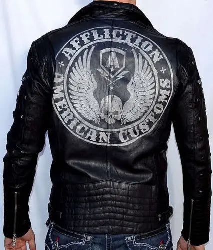 КОЖАНАЯ КУРТКА AFFLICTION AMERICAN REBORN JACKET USA Jackets