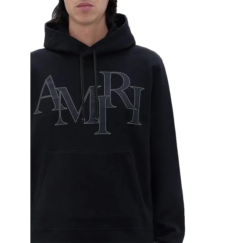 AMIRI Staggered Logo Hoodie USA Jackets