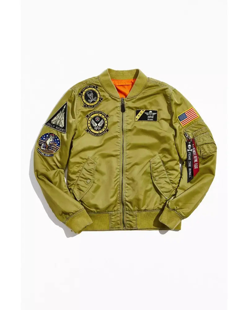 Alpha Industries L-2B Fear The Bones Battlewash Jacket USA Jackets