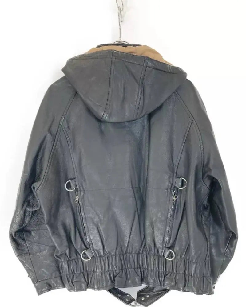 Avirex B-7 Black Leather Tanker Jacket USA Jackets