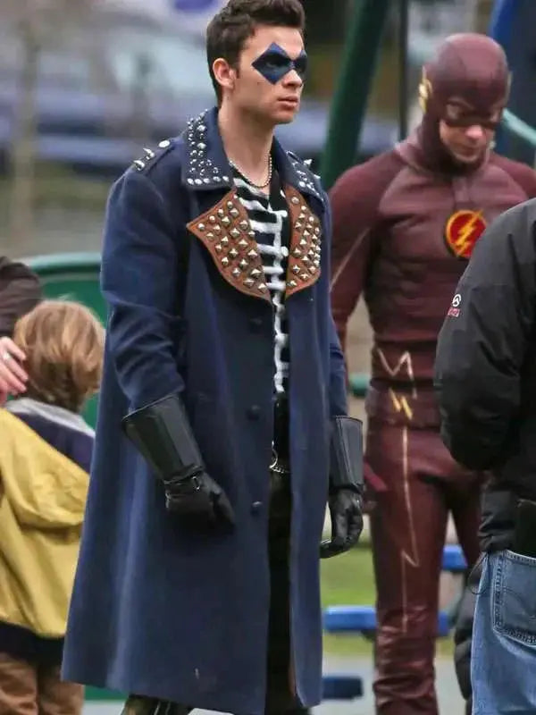 Axel Walker The Flash S04 Blue Coat USA Jackets