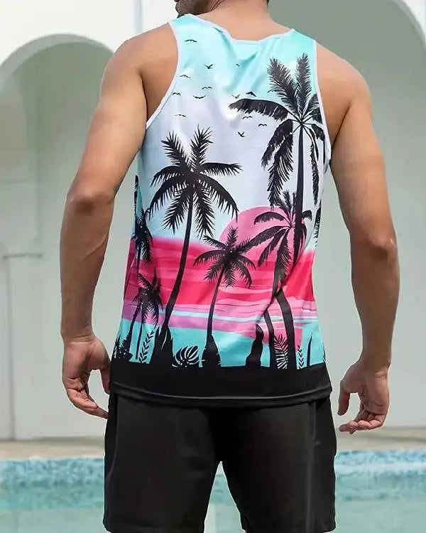 Bachelor in Paradise Jack Lencioni Palm Tree Tank Top USA Jackets