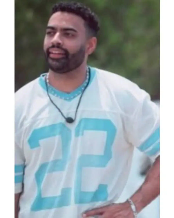 Bachelor in Paradise Justin Glaze Blue and White Jersey USA Jackets