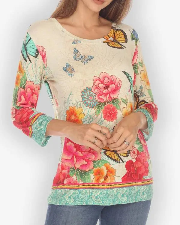 Ballard S01 Rebecca Field Floral Shirt USA Jackets